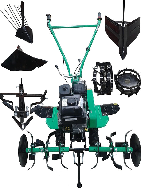 Motocultivator Verdina HSD1G-80 ( motor Kwasdan H 170F) + Set 4 accesorii - belgarden.ro